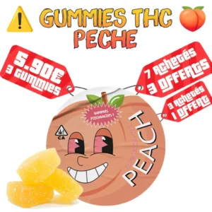 Gummies CBD/THC 10mg – Pêche